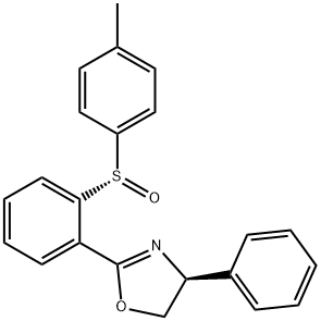 (S)-4-苯基-2-(2-((S)-对甲苯亚磺酰基)苯基)-4,5-二氢恶唑 结构式