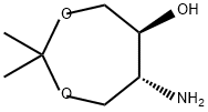 (5S,6R)-6-胺-2,2-二甲基-1,3-二氧杂环庚烷-5-醇 结构式