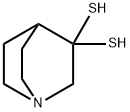 1-Azabicyclo[2.2.2]octane-3,3-dithiol 结构式