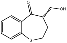 1-Benzothiepin-5(2H)-one, 3,4-dihydro-4-(hydroxymethylene)- 结构式
