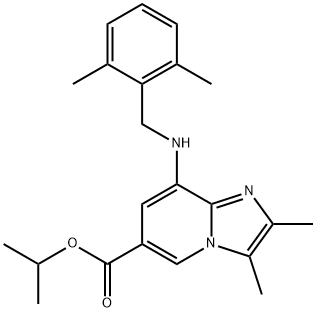 Imidazo[1,2-a]pyridine-6-carboxylic acid, 8-[[(2,6-dimethylphenyl)methyl]amino]-2,3-dimethyl-, 1-methylethyl ester