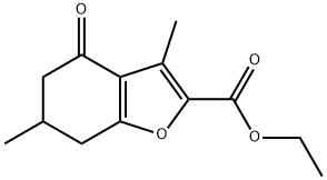 ETHYL 3,6-DIMETHYL-4-OXO-4,5,6,7-TETRAHYDRO-1-BENZOFURAN-2-CARBOXYLATE 结构式