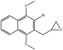 Oxirane, 2-[(3-bromo-1,4-dimethoxy-2-naphthalenyl)methyl]- 结构式