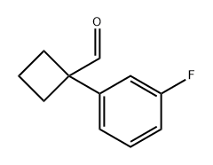 1-(3-氟苯基)环丁基甲醛 结构式