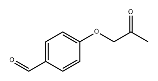 (4-甲酰苯氧基)丙酮 结构式