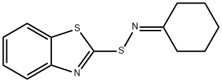 Cyclohexanone, S-2-benzothiazolylthiooxime 结构式
