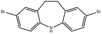 2,8-二溴-10,11-二氢-5H-二苯并[B,F]氮杂平 结构式