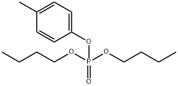 Phosphoric acid dibutyl(4-methylphenyl) ester 结构式