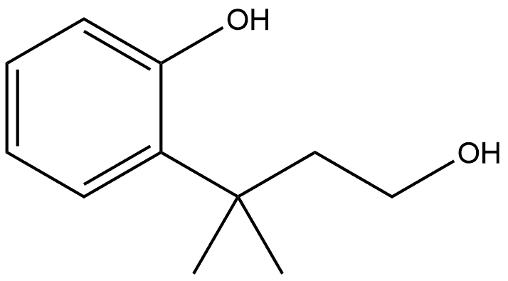 2-(4-hydroxy-2-methylbutan-2-yl)phenol 结构式