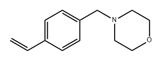 4-[(4-乙烯基苯基)甲基]吗啉 结构式