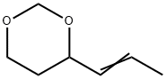 1,3-Dioxane, 4-(1-propen-1-yl)- 结构式