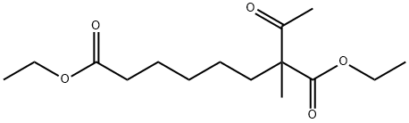 Octanedioic acid, 2-acetyl-2-methyl-, 1,8-diethyl ester 结构式