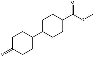 4'-氧代-[1,1'-双(环己烷)]-4-羧酸甲酯 结构式