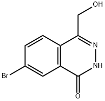 7-溴-4-(羟甲基)酞嗪-1(2H)-酮 结构式