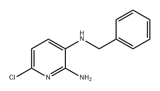 2,3-Pyridinediamine, 6-chloro-N3-(phenylmethyl)- 结构式