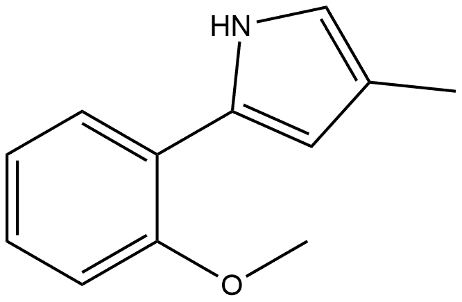 2-(2-甲氧基苯基)-4-甲基吡咯 结构式