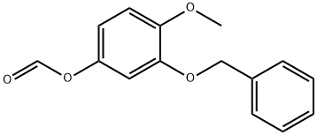 Phenol, 4-methoxy-3-(phenylmethoxy)-, 1-formate 结构式