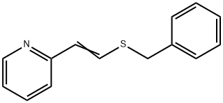 Pyridine, 2-[2-[(phenylmethyl)thio]ethenyl]- 结构式