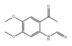 Formamide, N-(2-acetyl-4,5-dimethoxyphenyl)- 结构式