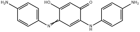 3-hydroxy-(4-amino)anilino-6,N-((4-amino)phenyl)benzoquinonemonoimine 结构式