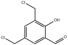 2-羟基-3,5-(氯甲基)苯甲醛 结构式