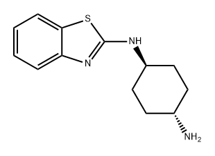 1,4-Cyclohexanediamine, N1-2-benzothiazolyl-, trans- 结构式