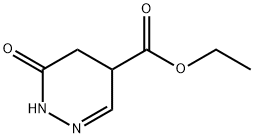 4-Pyridazinecarboxylic acid, 1,4,5,6-tetrahydro-6-oxo-, ethyl ester 结构式