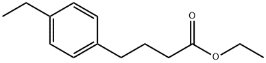 Benzenebutanoic acid, 4-ethyl-, ethyl ester 结构式