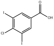 Benzoic acid, 4-chloro-3,5-diiodo- 结构式