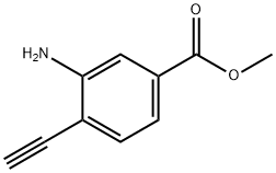 Benzoic acid, 3-amino-4-ethynyl-, methyl ester 结构式