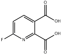 6-氟吡啶-2,3-二羧酸 结构式