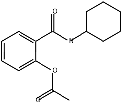 Benzamide, 2-(acetyloxy)-N-cyclohexyl- 结构式