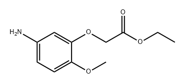 2-(5-氨基-2-甲氧基苯氧基)乙酸乙酯 结构式