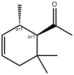 rel-(3R*,4S*)-4-Acetyl-3,5,5-trimethylcyclohexene 结构式