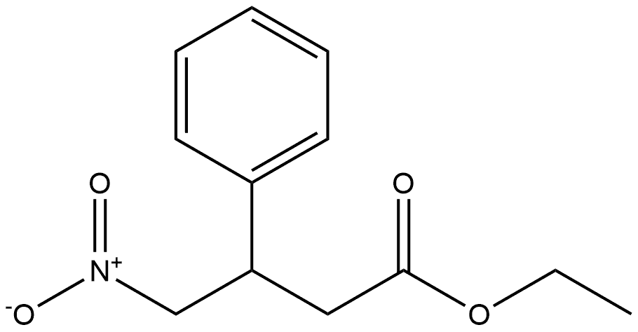 Benzenepropanoic acid, β-(nitromethyl)-, ethyl ester 结构式