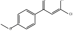 2-Propen-1-one, 3,3-dichloro-1-(4-methoxyphenyl)- 结构式