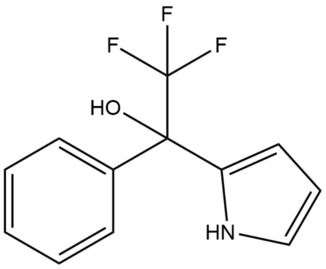 Α-苯基-Α-(三氟甲基)-1H-吡咯-2-甲醇 结构式