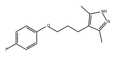 4-(3-(4-氟苯氧基)丙基)-3,5-二甲基-1H-吡唑 结构式