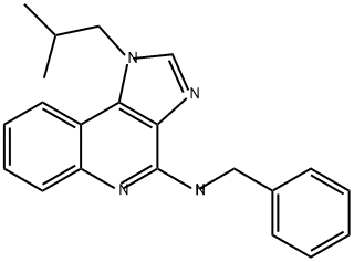 4-(N-苄基氨基)-1-异丁基-1H-咪唑(4,5-C)喹啉 结构式