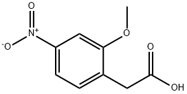 2-(2-甲氧基-4-硝基苯基)乙酸 结构式