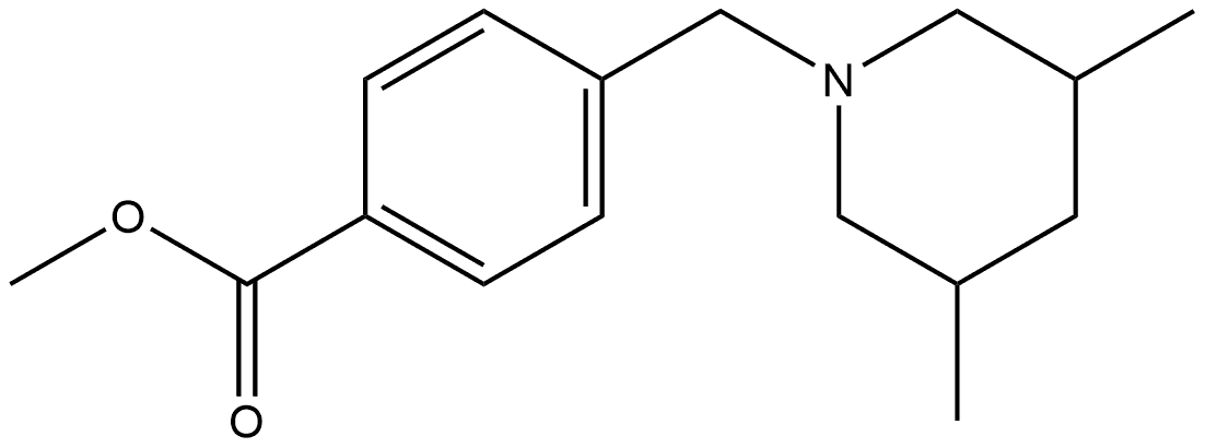 4-[(3,5-DIMETHYL-1-PIPERIDINYL)METHYL]BENZAMIDE 结构式
