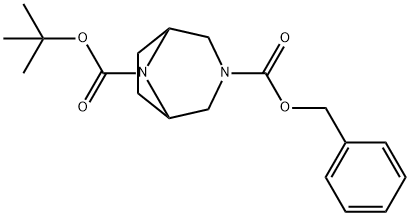 8-BOC-3-CBZ-3,8-二氮杂双环[3.2.1]辛烷 结构式