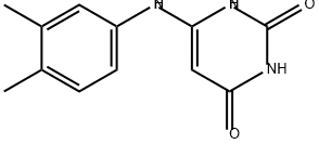 6-((3,4-二甲基苯基)氨基)嘧啶-2,4(1H,3H)-二酮 结构式