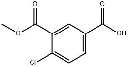 4-氯-3-(甲氧羰基)苯甲酸 结构式