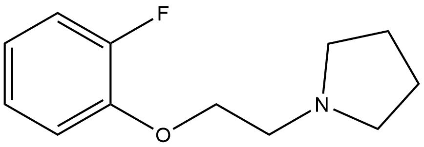 1-[2-(2-Fluorophenoxy)ethyl]pyrrolidine 结构式