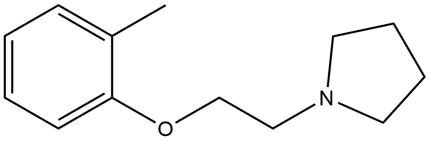 1-[2-(2-Methylphenoxy)ethyl]pyrrolidine 结构式