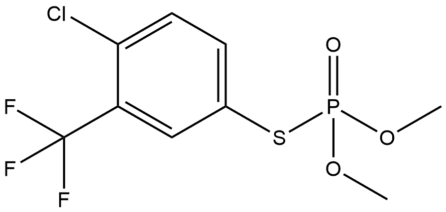 Phosphorothioic acid, S-(4-chloro-α,α,α-trifluoro-m-tolyl) O,O-dimethyl ester (7CI,8CI) 结构式