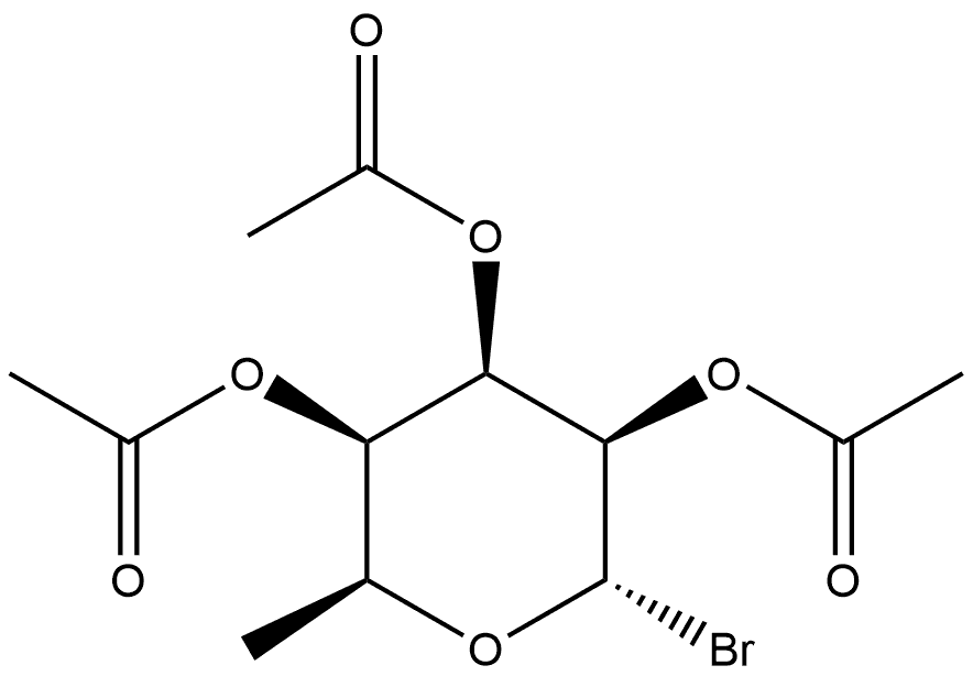 α-L-Talopyranosyl bromide, 6-deoxy-, triacetate 结构式