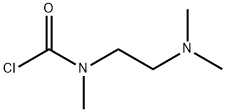(2-(二甲基氨基)乙基)(甲基)氨基甲酰氯 结构式