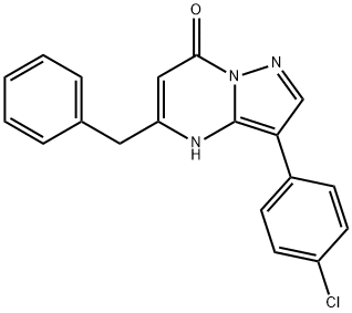 5-苄基-3-(4-氯苯基)吡唑并[1,5-A]嘧啶-7(4H)-酮 结构式